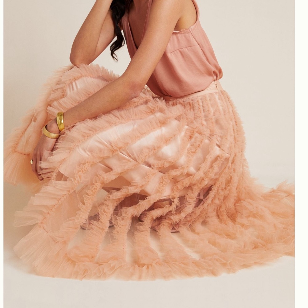 tulle ruffle skirt from Anthropologie